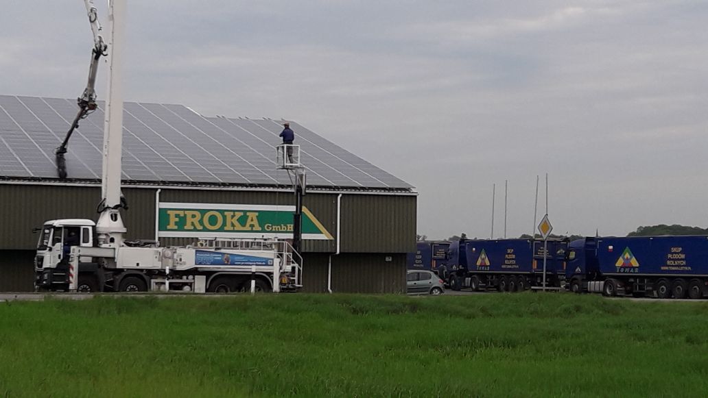 Solar panel cleaning